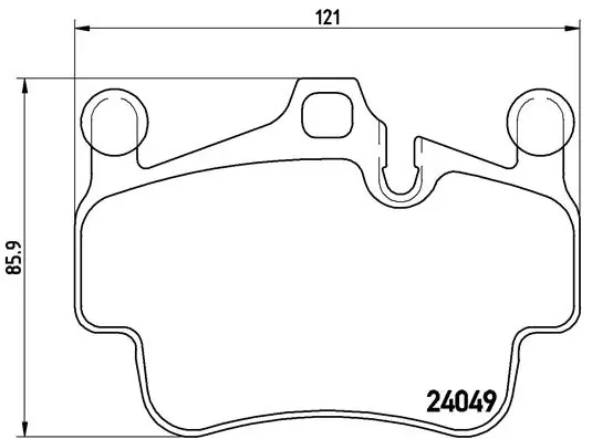 Piduriklotsi komplekt, ketaspidur BREMBO P 65 015