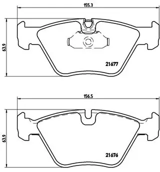 Piduriklotsi komplekt, ketaspidur BREMBO P 06 022