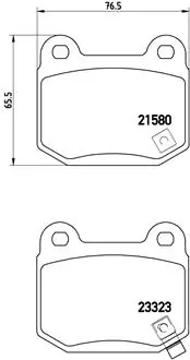 Piduriklotsi komplekt, ketaspidur BREMBO P 56 048