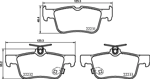 Piduriklotsi komplekt, ketaspidur BREMBO P 24 217