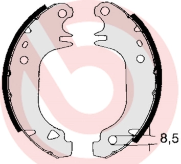 Piduriklotside komplekt BREMBO S 61 535