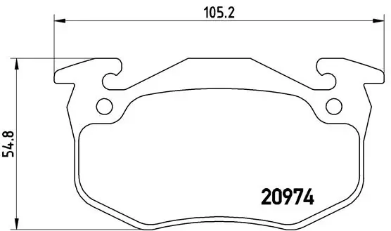 Piduriklotsi komplekt, ketaspidur BREMBO P 61 032