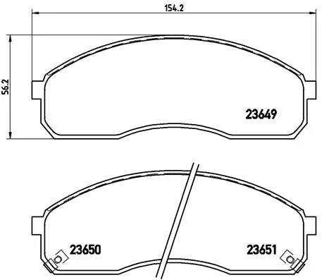 Piduriklotsi komplekt, ketaspidur BREMBO P 30 012