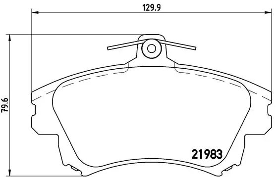 Piduriklotsi komplekt, ketaspidur BREMBO P 86 017