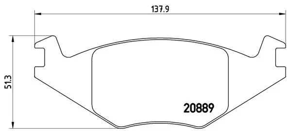 Piduriklotsi komplekt, ketaspidur BREMBO P 85 019