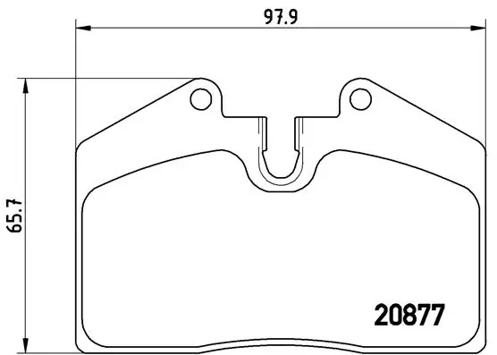 Piduriklotsi komplekt, ketaspidur BREMBO P 85 094