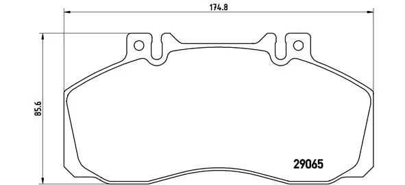 Piduriklotsi komplekt, ketaspidur BREMBO P A6 008
