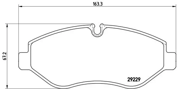 Piduriklotsi komplekt, ketaspidur BREMBO P A6 026