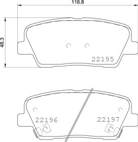 Piduriklotsi komplekt, ketaspidur BREMBO P 30 105