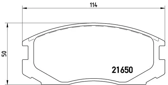 Piduriklotsi komplekt, ketaspidur BREMBO P 54 015