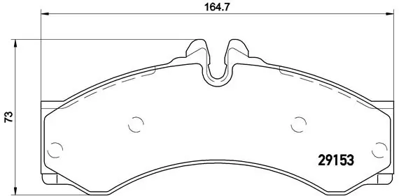 Piduriklotsi komplekt, ketaspidur BREMBO P 50 028