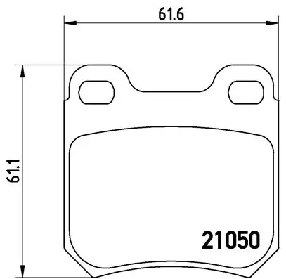 Piduriklotsi komplekt, ketaspidur BREMBO P 59 014