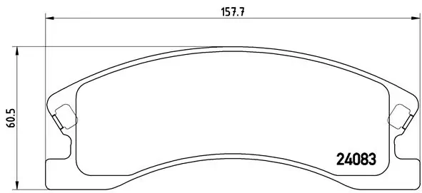 Piduriklotsi komplekt, ketaspidur BREMBO P 37 008