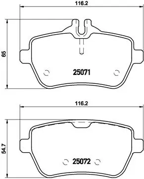 Piduriklotsi komplekt, ketaspidur BREMBO P 50 103
