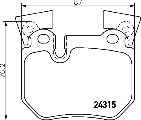 Piduriklotsi komplekt, ketaspidur BREMBO P 06 059