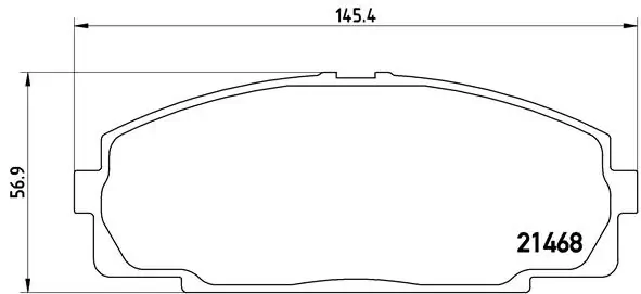 Piduriklotsi komplekt, ketaspidur BREMBO P 83 092