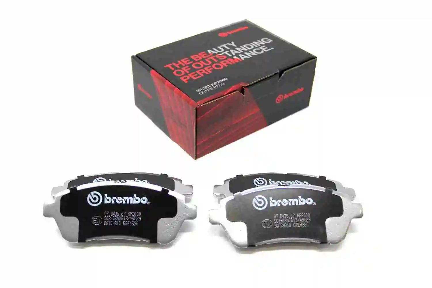 Raceing-piduriklotsi komplekt BREMBO 07.D435.67