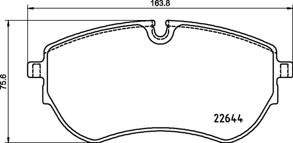 Piduriklotsi komplekt, ketaspidur BREMBO P 85 173