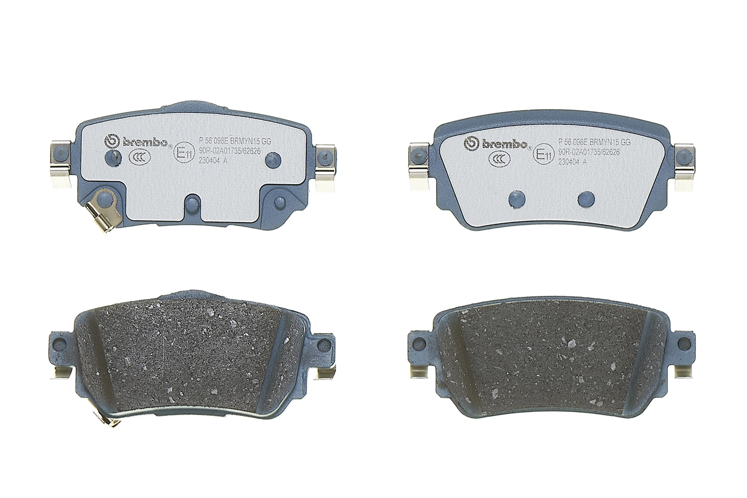 Piduriklotsi komplekt, ketaspidur BREMBO P 56 098E