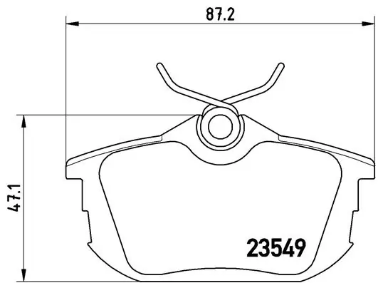 Piduriklotsi komplekt, ketaspidur BREMBO P 54 023