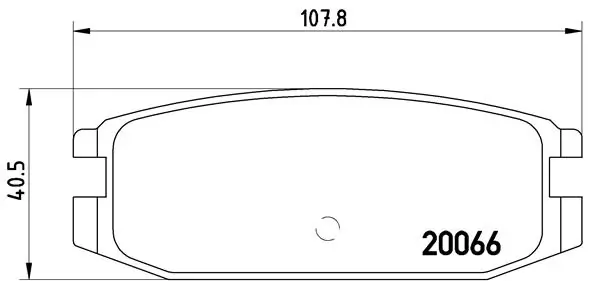 Piduriklotsi komplekt, ketaspidur BREMBO P 54 011
