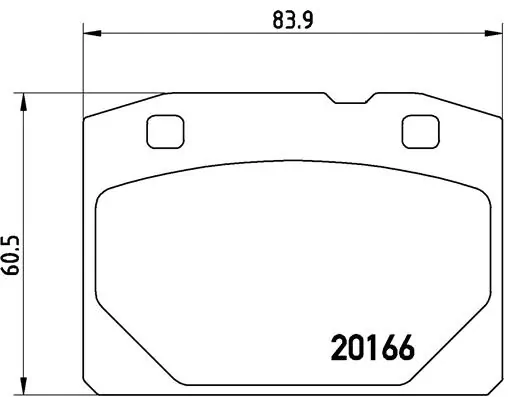Piduriklotsi komplekt, ketaspidur BREMBO P 41 001