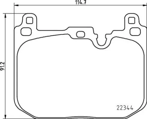 Piduriklotsi komplekt, ketaspidur BREMBO P 06 097