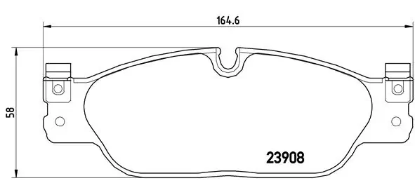 Piduriklotsi komplekt, ketaspidur BREMBO P 36 021