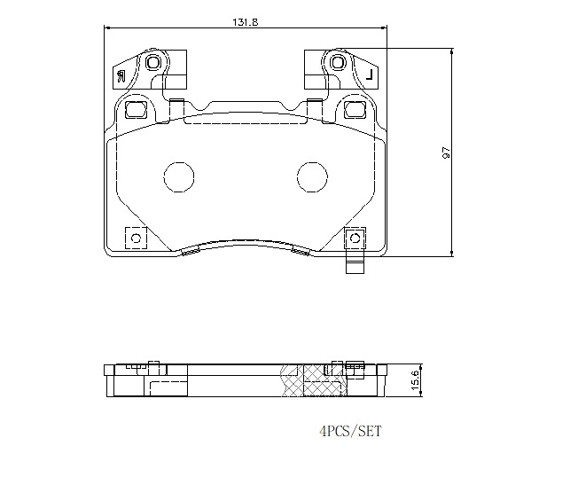 Piduriklotsi komplekt, ketaspidur BREMBO P 10 064E