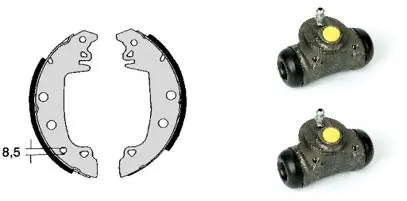 Piduriklotside komplekt BREMBO H 61 039