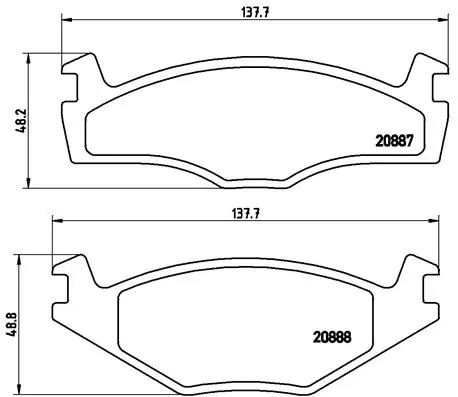 Piduriklotsi komplekt, ketaspidur BREMBO P 85 005
