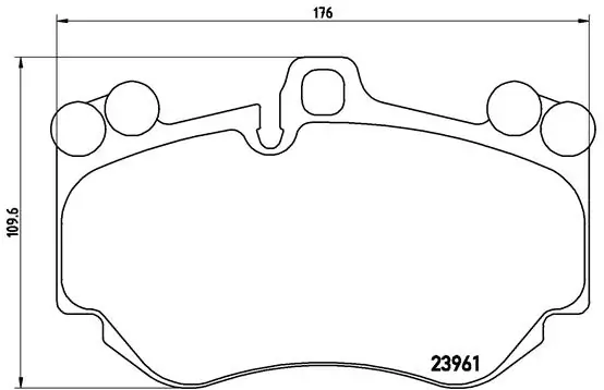 Piduriklotsi komplekt, ketaspidur BREMBO P 65 016