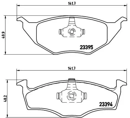 Piduriklotsi komplekt, ketaspidur BREMBO P 85 055