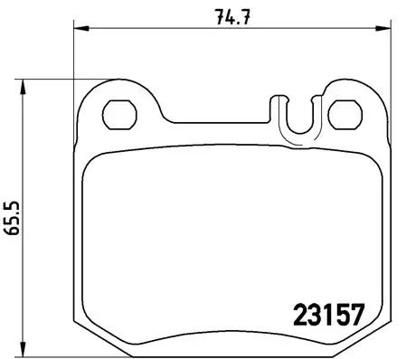 Piduriklotsi komplekt, ketaspidur BREMBO P 50 043