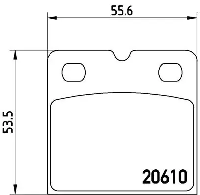 Piduriklotsi komplekt, ketaseisupidur BREMBO P 02 001