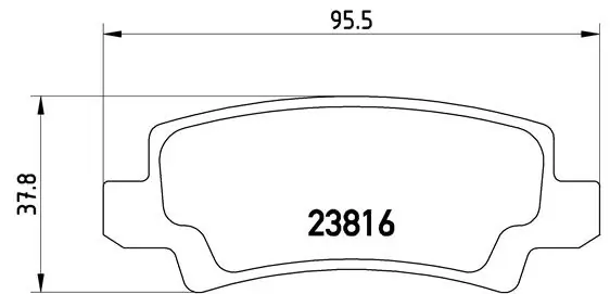 Piduriklotsi komplekt, ketaspidur BREMBO P 83 065