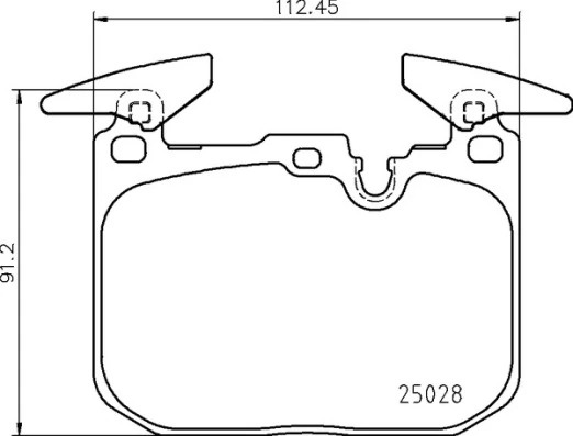 Piduriklotsi komplekt, ketaspidur BREMBO P 06 098