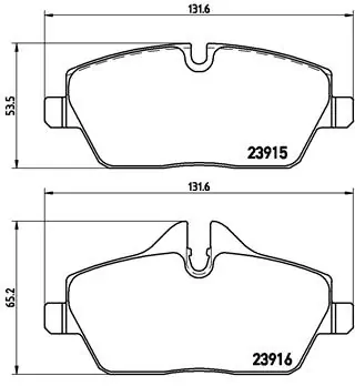 Piduriklotsi komplekt, ketaspidur BREMBO P 06 067