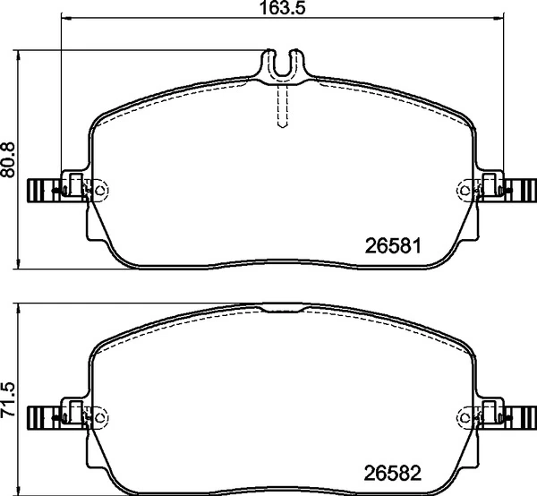 Piduriklotsi komplekt, ketaspidur BREMBO P 50 174