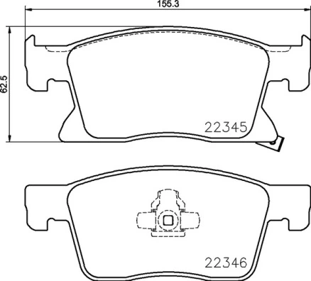 Piduriklotsi komplekt, ketaspidur BREMBO P 59 091