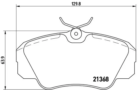 Piduriklotsi komplekt, ketaspidur BREMBO P 59 016