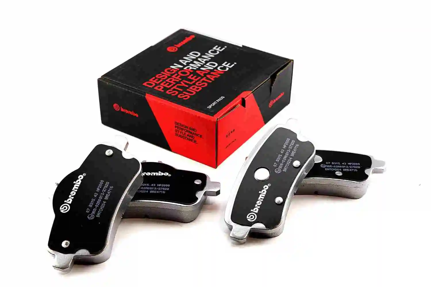 Raceing-piduriklotsi komplekt BREMBO 07.B315.43