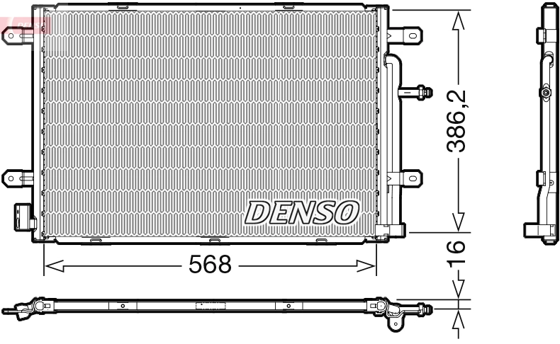 Kondensaator, kliimaseade DENSO DCN02039