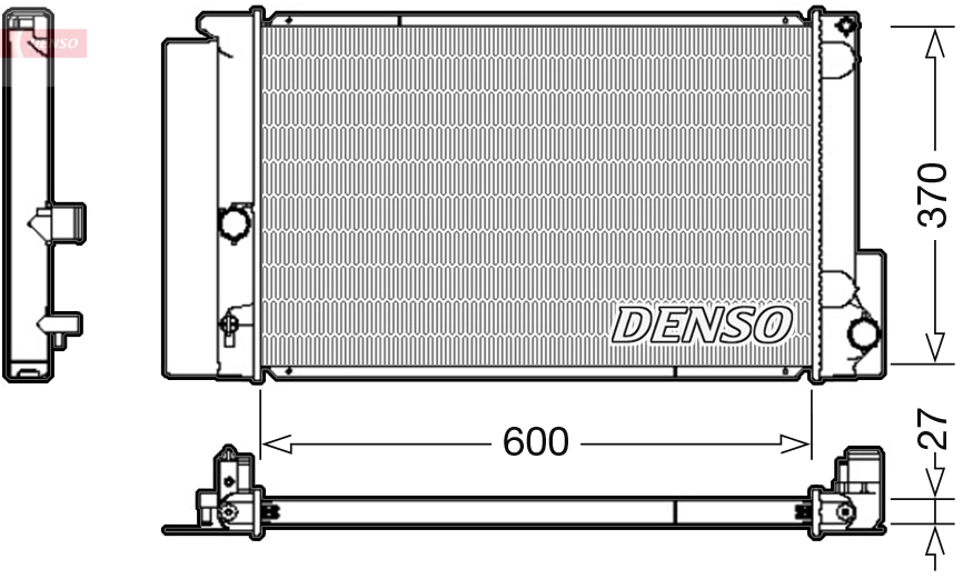 Radiaator, mootorijahutus DENSO DRM50087