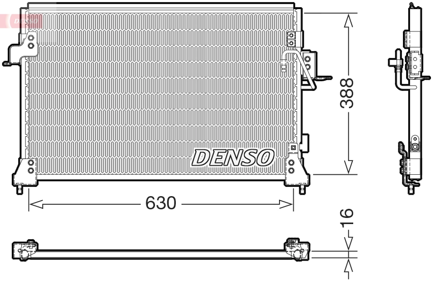 Kondensaator, kliimaseade DENSO DCN14005
