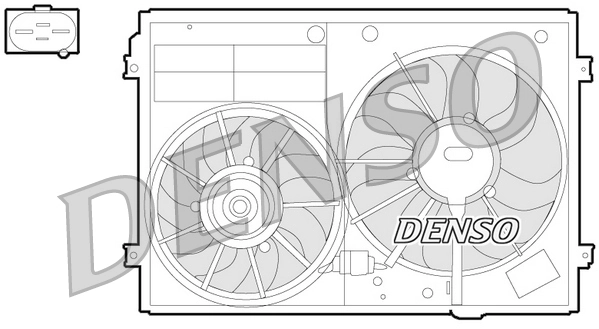 Ventilaator, mootorijahutus DENSO DER32012