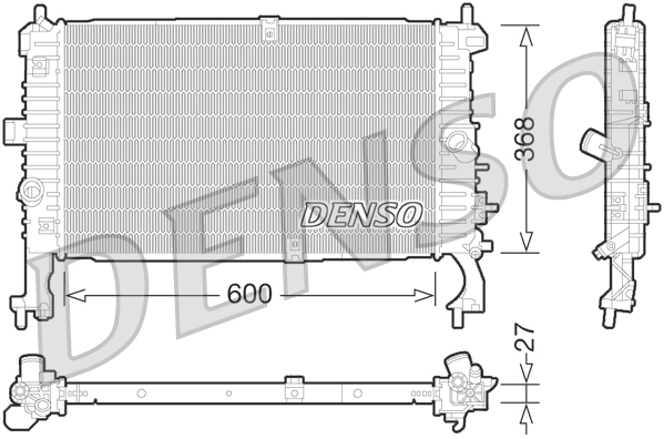Radiaator, mootorijahutus DENSO DRM20106