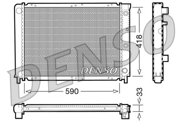 Radiaator, mootorijahutus DENSO DRM33032