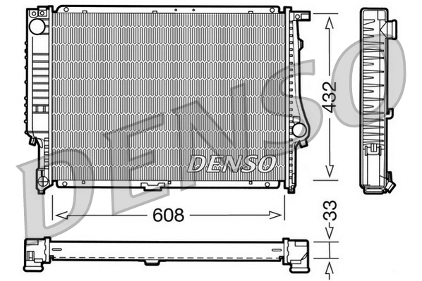 Radiaator, mootorijahutus DENSO DRM05052