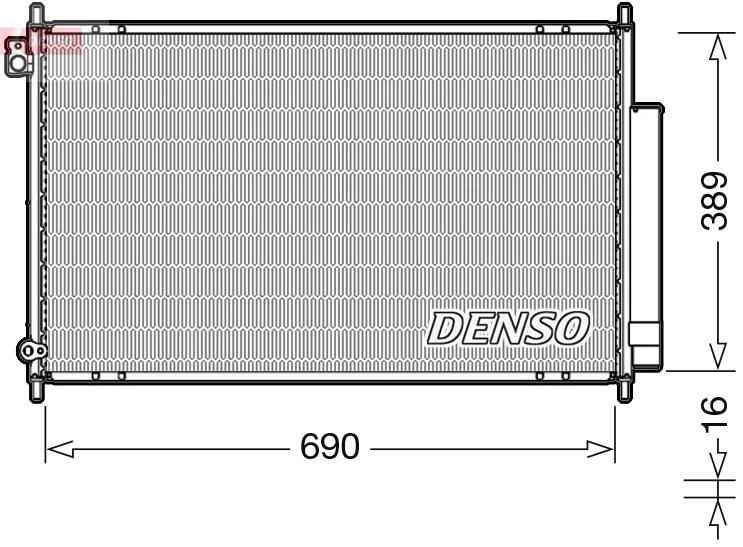 Kondensaator, kliimaseade DENSO DCN40016